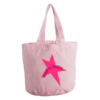 Shopper star flúor rosa lavado